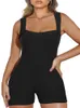 Tenues de yoga Plus Taille 5XL Body sans manches pour femmes Danse Unitard Slim Bodycon Rompers Combinaisons pour entraînement Yoga 230825