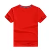 Ny DYMH 001 # Men's 40 Thread Pull Stand Siro Heavy Duty Cotton Short Sleeve T-Shirt Grundläggande fast färg