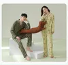 Women's Sleepwear Fall Winter 2023 Cotton Pajama Set Dachshund Print Two Pieces Long Sleeve Tops Full Length Pants Elastic Waist Men's