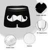 Underpants Black And White Moustache Cotton Panties Male Underwear Print Shorts Boxer Briefs