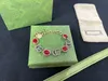 Designer Jewelry Vintage Double Letter Flower Bracciale Fashion Brand Accessori Regali per Lady Valentine's Day