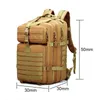 Backpacking Packs Sacs à dos 900D Nylon 30L50L randonnée Camping sac à dos hommes militaire tactique sacs imperméables Sports de plein air roi sac de chasse 230824