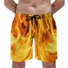 Pantaloncini da uomo Tavola estiva Fuoco Sport acquatici Surf Stampa astratta Design Spiaggia Retro Costume da bagno ad asciugatura rapida Taglie forti