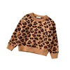 Pullover Kids Baby Boys Girls Long Sleeve Leopard Print Sweaters Autumn Winter Baby Boy Girl Knit Barntröjor 230825