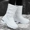 Donna nevicata casual morbida Donna per la piattaforma Tenere le scarpe da signore calde stivali invernali piatti Botas Mujer T