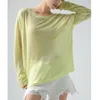 Women's T Shirts Korean Fashion INS Versatile Long Sleeve T-shirt Women Loose Perspective Thin Spring Ice Silk Pullover Sunscreen Cover Top