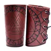 Ginocchiere 1 PZ Guanto di Sfida Polsino In Pelle PU Medievale Vambrace Braccio Guardie Bracer Polso Guardia Fantasia Steampunk Vestito Puntelli Cosplay