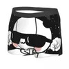 Cuecas óculos de sol homens boxer briefs bubu dudu desenhos animados respirável engraçado roupa interior de alta qualidade impressão shorts presente idéia