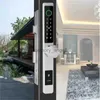 ZHDCOOKEY serrure de porte électronique APP déverrouillage à distance étanche empreinte digitale carte IC mot de passe en alliage d'aluminium porte coulissante serrures intelligentes HKD230825