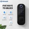 Doppia serratura per impronte digitali Cancello esterno impermeabile Bluetooth TT Lock Wifi Passcode IC Card Keyless Inserisci serratura elettronica HKD230824