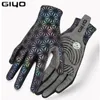 Gants de cyclisme Giyo Coloré Lumineux Doigt Complet Cyclisme Anti-dérapant VTT Mitaine Réflexion Dazzle Route Vélo VTT Vélo Moto Gants Courts 230825