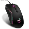 RYRA Optical Professional Gaming Mouse With 7bright Color LED USB Computer Mouse Backlit Ergonomics Gamer Mice Design For LOL CS Q230825