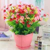 Dekorativa blommor cymbidiumhoppning Simulering Flower Bonsai Set Artificial Daisy Living Room Table Decoration Inomhus inomhus