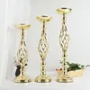 Candle Holders 2023 The Light Of Luxury Furnishing Articles Twist Wedding Candlestick Vase Led Decorative Wrought Iron Road