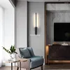 Wall Lamp Modern Simple Lines Golden Nordic Bedroom Light Luxury Men Minimalistic Wandverlichting Living Room Decoration