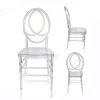 China Commercial Modern Wedding Hall Hotel Decoration Clear Acrylic Chair Plastic Dining Bankett Tiffany Phoenix och Chiavari Chair för LL