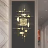 Horloges murales européenne en fer forgé 3D horloge décoration maison salon bureau silencieux mural autocollant ornements artisanat