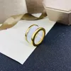 Anéis de jóias Rings de aglomerado de jóias Anel de designer Rings Cerâmica marca branca cópia preta Jóias de jóias prateado nunca Fade Jewelry Premium