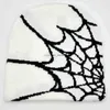 Beanie/Kafatası Kapakları Örümcek Web Jakard Örme Yün Şapka Hip Hop Sıcaklık Kapak Başsız Kapak L0825