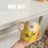 Muggar Creative Flower Coffee Mug Ceramics Cup Home Decorative Drinkware Breakfast Milk Juice Drinks Water Diskmaskin Säker gåva