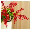 Dekorativa blommor 1ston Fortune Fruit Artificial Berry Plant Diy For Party Festival Home Christmull Decoration Garden Wreath Craft