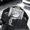 Relojes de pulsera Guanqin Reloj de cuerda mecánica automática Calendario de moda Semana Mes Cronógrafo 361L Acero inoxidable Relogio Masculino 230824