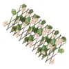 Curtain Artificial Trellis Screening Garden Fence Faux Flower Decor Lattice Panels Imitated