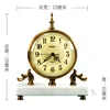 Bordklockor Desktop Living Room Home Luxury Retro Nordic Modern Orologio Da Scrivania Vintage Decor QF50TC