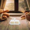 Dinnerware Sets Air Tight Bread Container Butter Box Home Tableware Crisper Restaurant Cake Acrylic