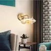 Wandleuchte Vintage Blume Mittelmeer Buntglas Led-Leuchten für Wohnkultur Schlafzimmer Wandleuchte Badezimmerspiegel Licht