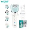VGR Professional 5 in 1 Lady Careセット女性用エレクトリックヘア切断機女性用充電式シェービングマシンV-703 HKD230825