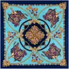 Halsdukar Pobing 100% Silk Scarf Women Stora sjalar Sadelkedjestolar Square Bandana Luxury Kerchief Hijab Scarf Female Foulards 130cm 230825