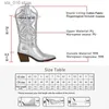 2023 Cowboy Fashion Gogd Kurzer Knöchel für Frauen Chunky Heel Cowgirl gestickt mit mittlerer Källe Western Stiefel Hot T230824 5125