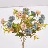 Декоративные цветы искусственное зеленое растение букет пастырная гвоздика осеньюровая свадебная пона