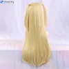 Perruques Cosplay Anime Death Note MisaMisa Cosplay perruque longue jaune Double queue Misa Amane résistant à la chaleur cheveux femme fête perruques bonnet de perruque gratuit 230824