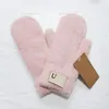 Модные женские письма перчатки для зимней осени кашемирово -перчатки перчатки с прекрасным спортом на открытом воздухе теплые зимние перчатки