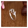 Anillos de boda Romántico Trendy Charm Deer Antlers para mujeres Hombres Boho Knuckle Party Punk Cocktail Jewelry Girls Regalo