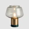Lampade da tavolo Lampada in marmo nordico Luce notturna a LED per ornamento del caffè del soggiorno