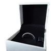 Fashion single row diamond ring CZ diamond set original box for 925 sterling silver women's ring9103463