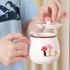 Tasses dessin animé mignon champignon tasse tasse à café en céramique bureau maison petit déjeuner impression créative pour les amis et les proches