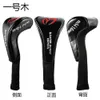 Andere golfproducten Golf Woods Clubs Headcovers Set 1# 3# 5# Driver Head Cover Zwart Rood 230825