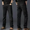 Mäns jeans baggy raka jeans för män klassiska män cowboy byxor vanliga byxor denim elastiska tätt rör avslappnad låg stigning goth staplade xs 230825