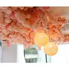 الزهور الزخرفية محاكاة أزهار الكرز الفرع من البلاستيك إلى سقف الديكور من غرفة المعيشة مع فروع طويلة الاصطناعية طويلة