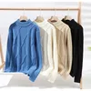 Men's Sweaters High Quality Winter Warm Fashion Knitted Mock Neck Pullover Sweater USA Size S-L