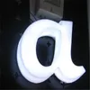 Factoy tomada personalizada de alto brilho ao ar livre acrílico completo led letras iluminadas para nome do restaurante da loja, sinais acrílicos iluminados na parte frontal