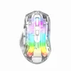 Itly W01 무선 게임 마우스 Bluetooth 무선 마우스 충전식 컴퓨터 마우스 게이머 인체 공학적 삽입 사일런트 USB RGB 마우스 HKD230825