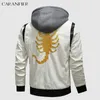 Jaquetas masculinas CARANFIER Homens Jaquetas de Couro Masculino Escorpião Bordado Moto Casacos Mens Roupas PU Inverno Windbreaker Outerwear Chaquetas Hombre 230824