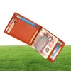 Geldclip heren portemonnee slanke voorzak RFID blokkerende kaarthouder minimalistische mini slanke bifold echte lederen portefeuilles9146481