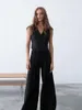 Pantalon Femme XUAN Phd Fashion Casual Black Vest Pantalon Deux pièces 2023 Summer Design Coton et Lin Costume Femmes Vêtements Capris