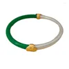 Bracelet Bijoux De Mode Épissage Couleur Tube En Plastique De Haute Qualité Bracelet En Silicone Intérieur Pour Femmes 2023 Bracelets Tendance Cadeau Féminin